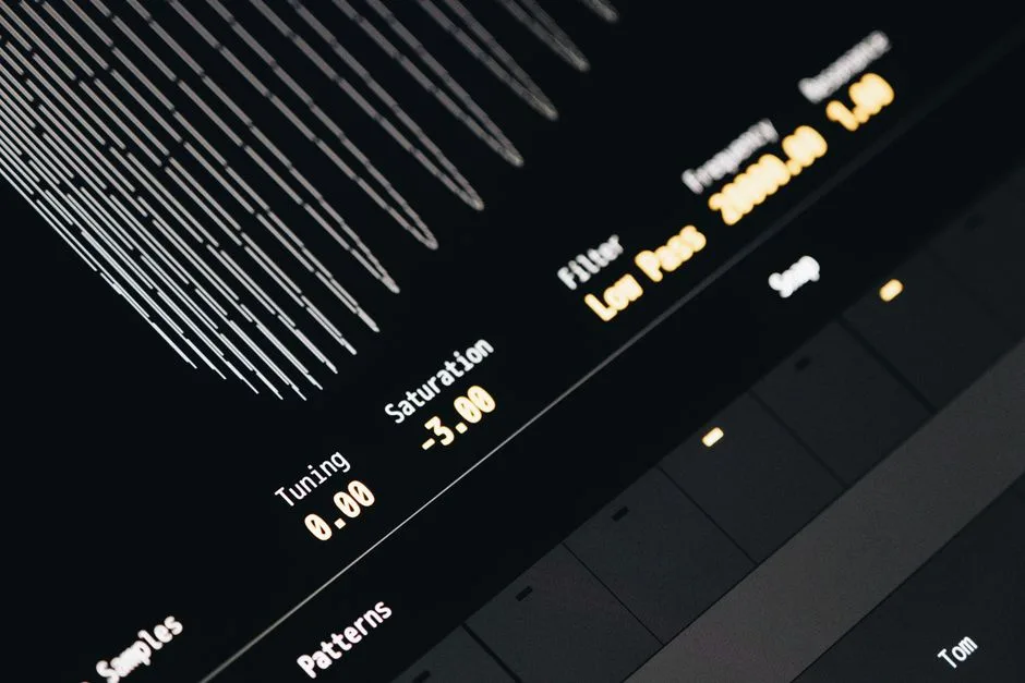 Sound wave visualization representing audio processing