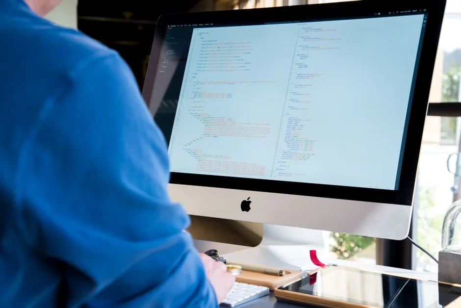 Programmer typing commands in a terminal window